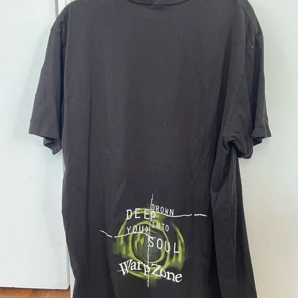 Martyr Black Graphic T-Shirt with Green and Blue Design - Picture 2 of 2